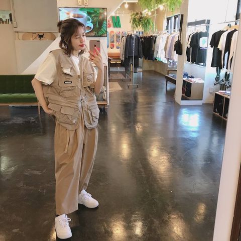 WIND AND SEA 2020ss UTILITY VEST"BEIGE"style.2020.3.10