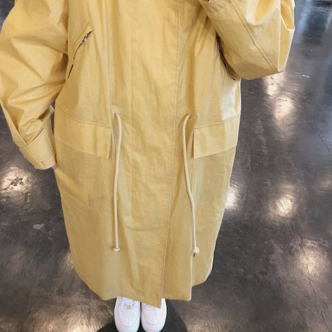 YOKE 2020ss STAND COLLAR OVER COAT"YELLOW"style.2020.3.31