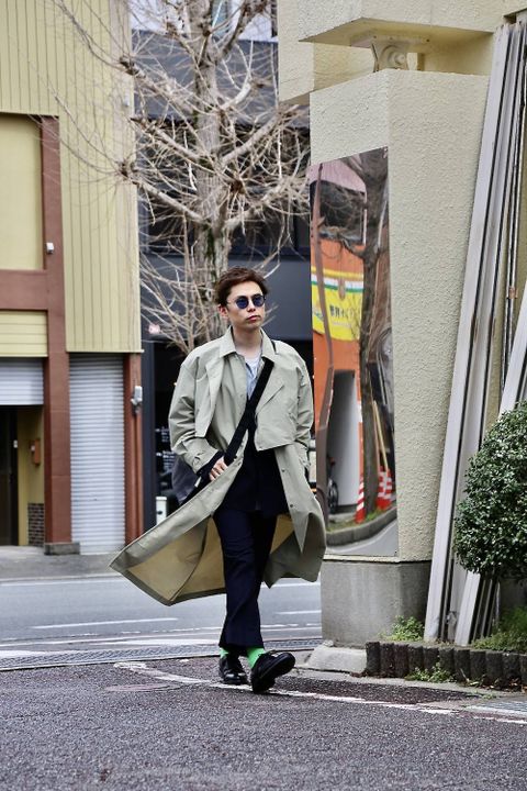 YOKE DETACHABLE DUSTER COAT MIX STYLE.2020.3.8.