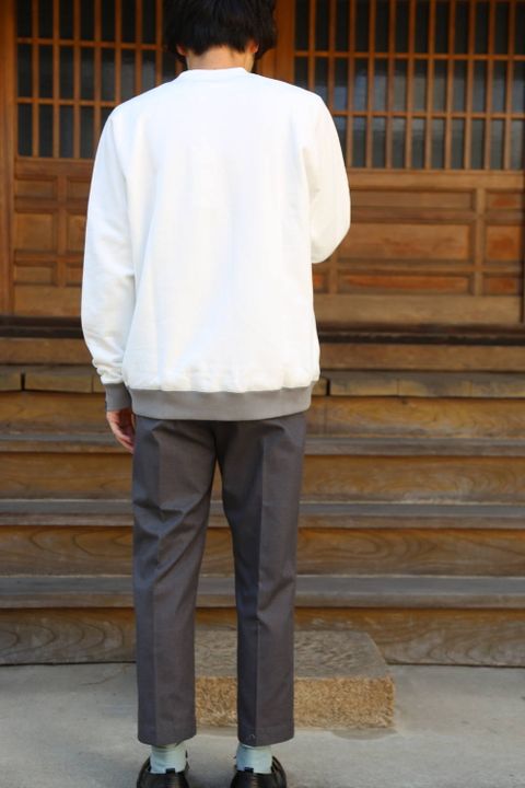 "LOOPWHEELER" for Graphpaper Raglan Sweat "WHITE" Style.2020.3.15.