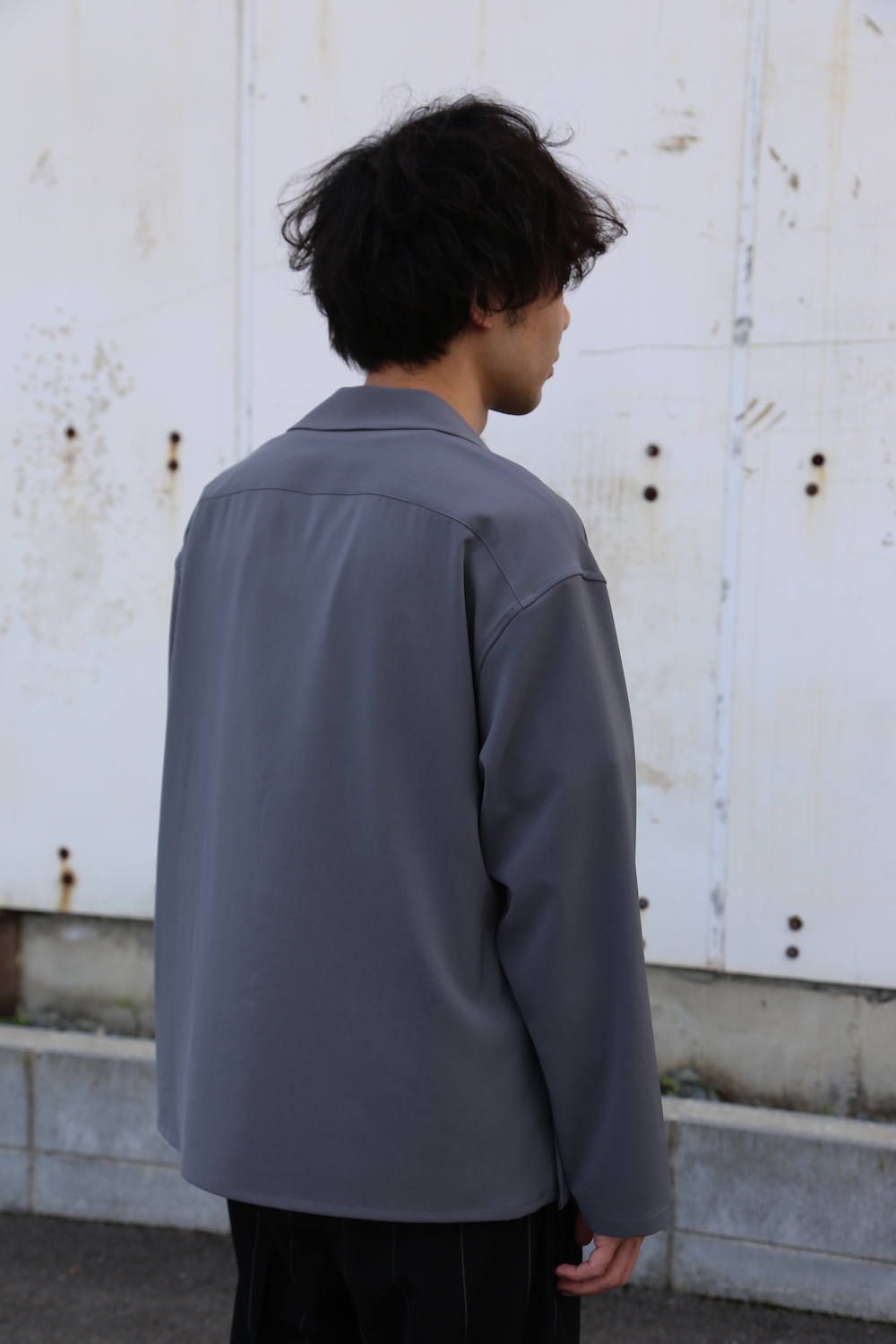 YOKE SHIRTS CARDIGAN"BLUE GRAY"Style.2020.3.13.
