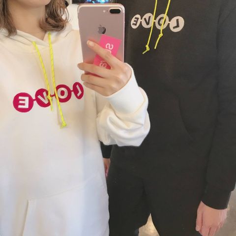 POGGY THE MAN POGGY'S BOX 2020SS  LOVE刺繍 SWEAT HOODIE ペアルックスタイル.2020.3.18