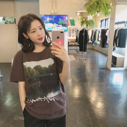 NAISSANCE 2020ss PHOTO TEE (FRONT)"BROWN"style.2020.3.29