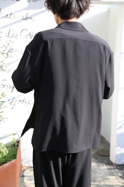 YOKE SHIRTS CARDIGAN"BLACK"セットアップスタイル.2020.3.7.