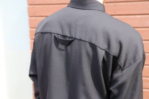 Dulcamara よそいきラウンドヘムシャツ-P"BLACK"Style.2020.3.1.