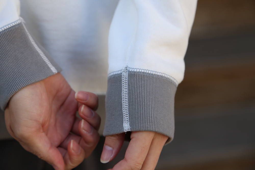 "LOOPWHEELER" for Graphpaper Raglan Sweat "WHITE" Style.2020.3.15.