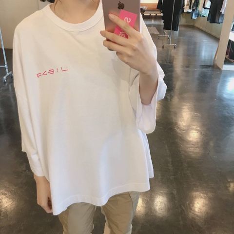 JieDa 2020ss  GEOMETRIC BIG PRINT T-SHIRT"WHITE"style.2020.3.29