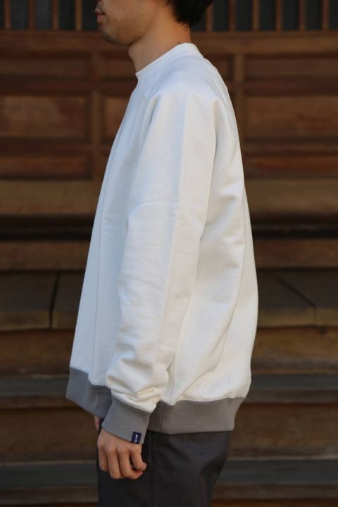 "LOOPWHEELER" for Graphpaper Raglan Sweat "WHITE" Style.2020.3.15.