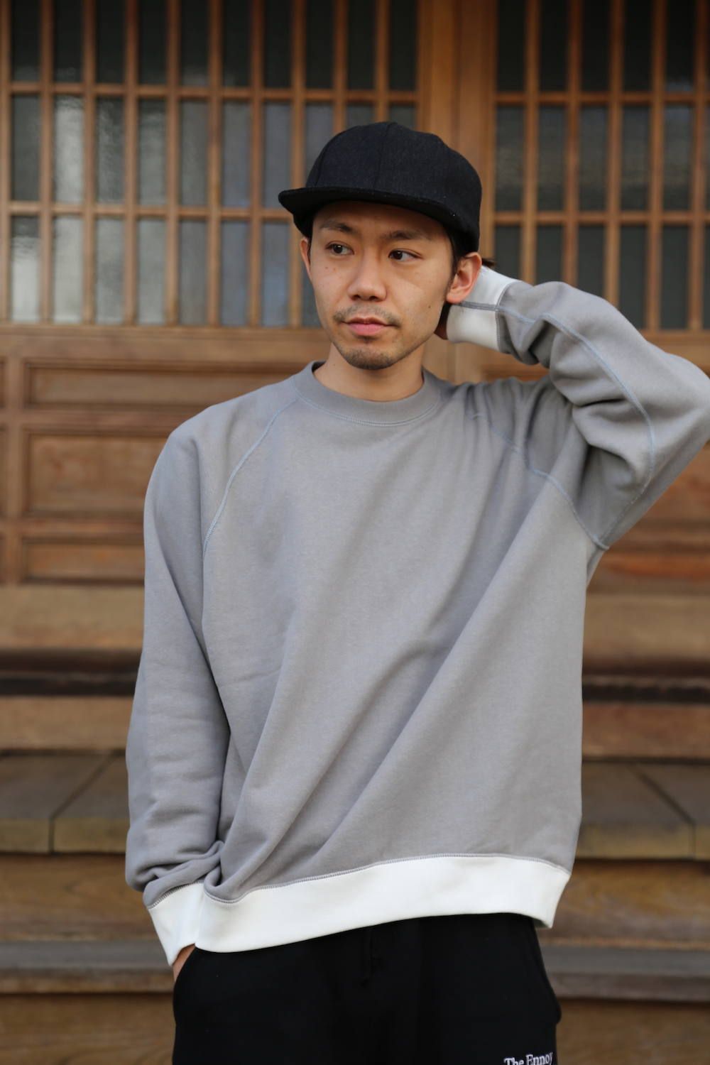 LOOPWHEELER×GRAPHPAPER 20SS Raglan Sweat-