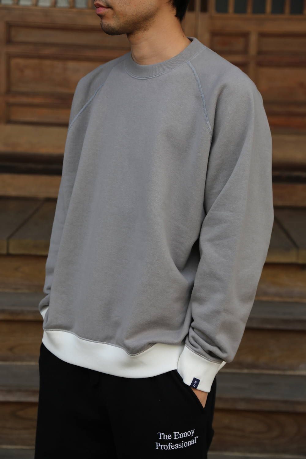 LOOPWHEELER×GRAPHPAPER 20SS Raglan Sweat-