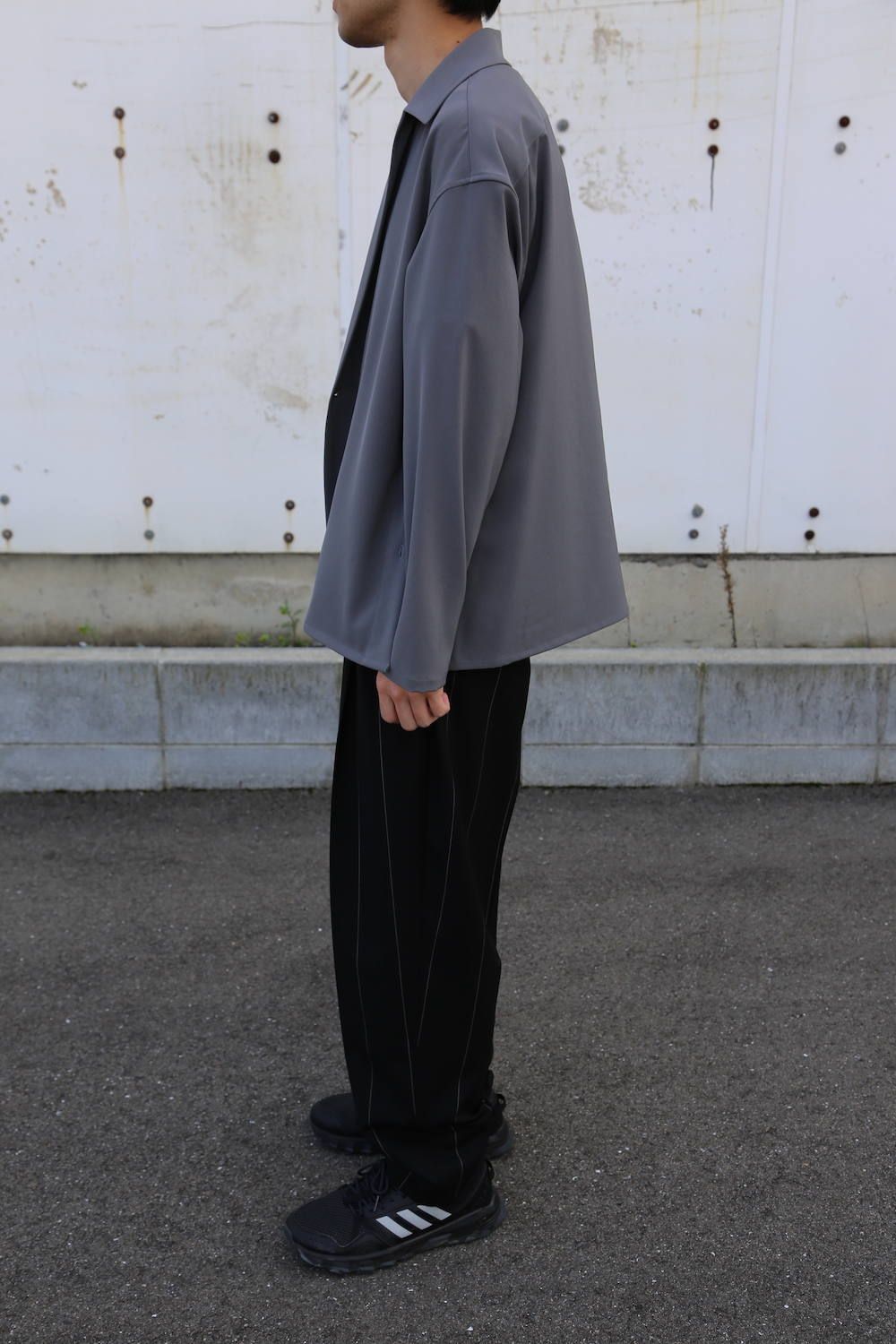 YOKE SHIRTS CARDIGAN"BLUE GRAY"Style.2020.3.13.