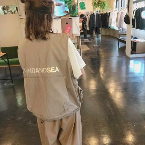 WIND AND SEA 2020ss UTILITY VEST"BEIGE"style.2020.3.10