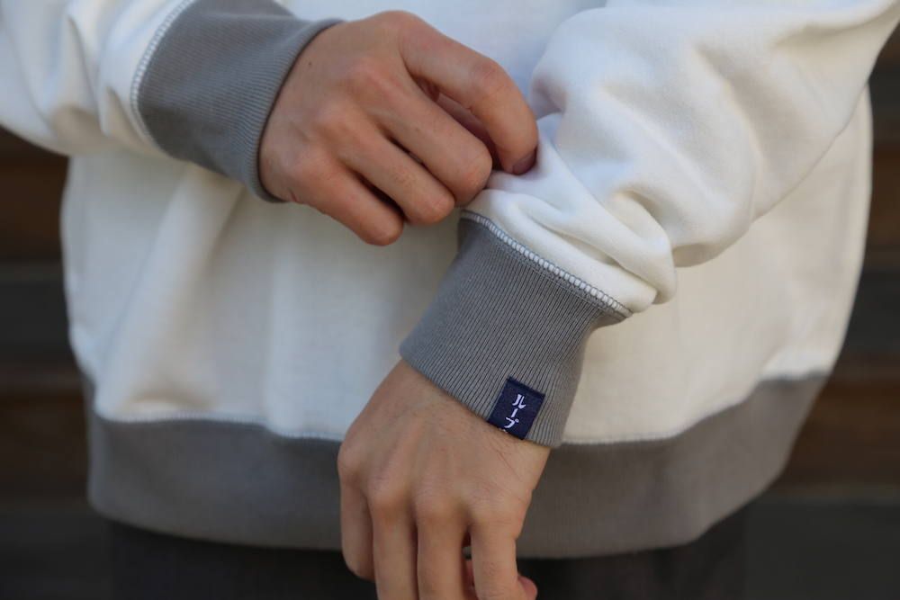 "LOOPWHEELER" for Graphpaper Raglan Sweat "WHITE" Style.2020.3.15.