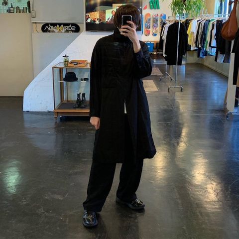Yohji Yamamoto pour Homme 2020 S/S W-ZIPロングB環縫いシャツ スタイル .2020.4.18.