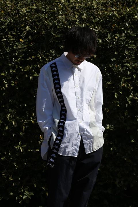 YOKE WIDE&STRAIGHT PANTS"NAVY"Style.2020.4.5.