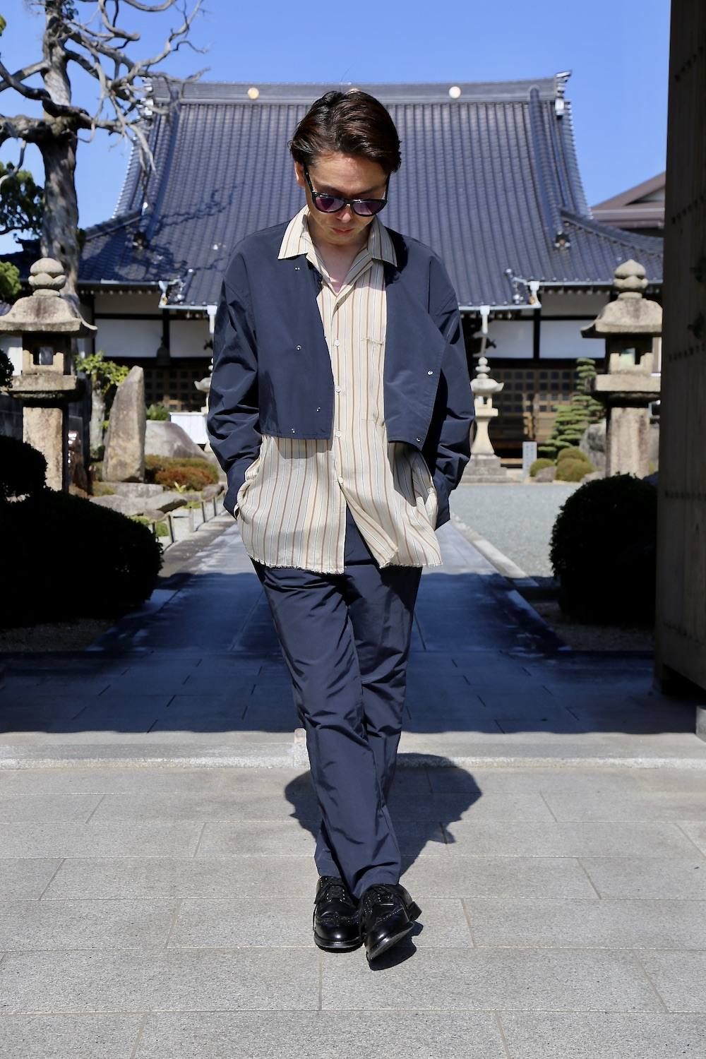 YOKE WIDE&STRAIGHT PANTS"NAVY"スタイル.2020.4.6.