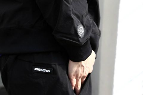 WIND AND SEA HOODED ZIP-UP JACKET(TR)&NYLON PANTS(TR)セットアップスタイル