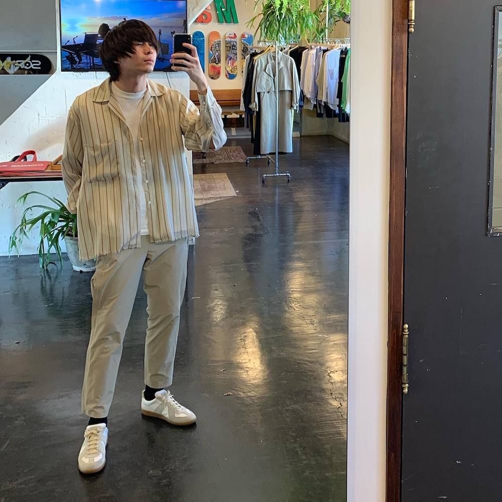 YOKE 2020SS 新作 WIDE & STRAIGHT  PANTS"BEIGE"style.2020.4.4