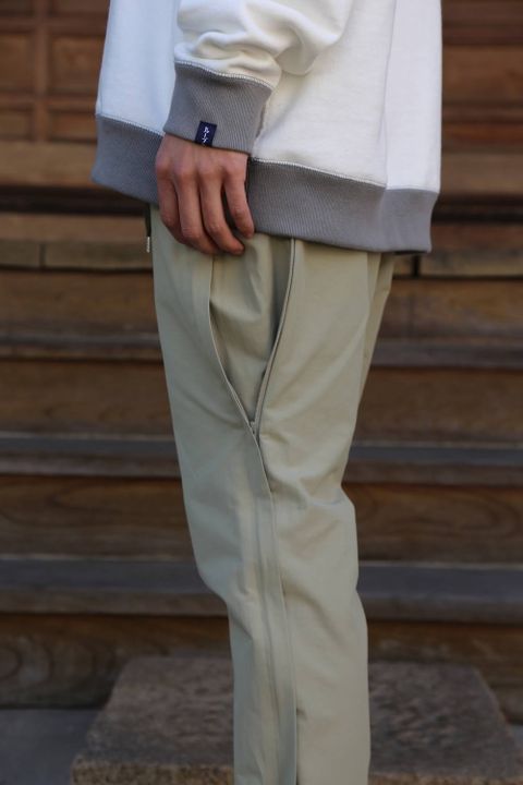 YOKE WIDE&STRAIGHT PANTS"BEIGE"Style.2020.4.5.