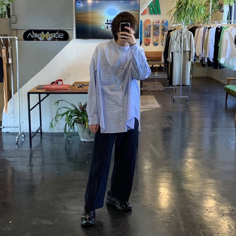YOKE 2020SS 新作 WIDE & STRAIGHT  PANTS"NAVY"style.2020.4.4