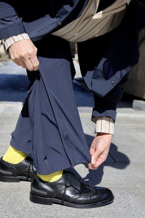 YOKE WIDE&STRAIGHT PANTS"NAVY"スタイル.2020.4.6.