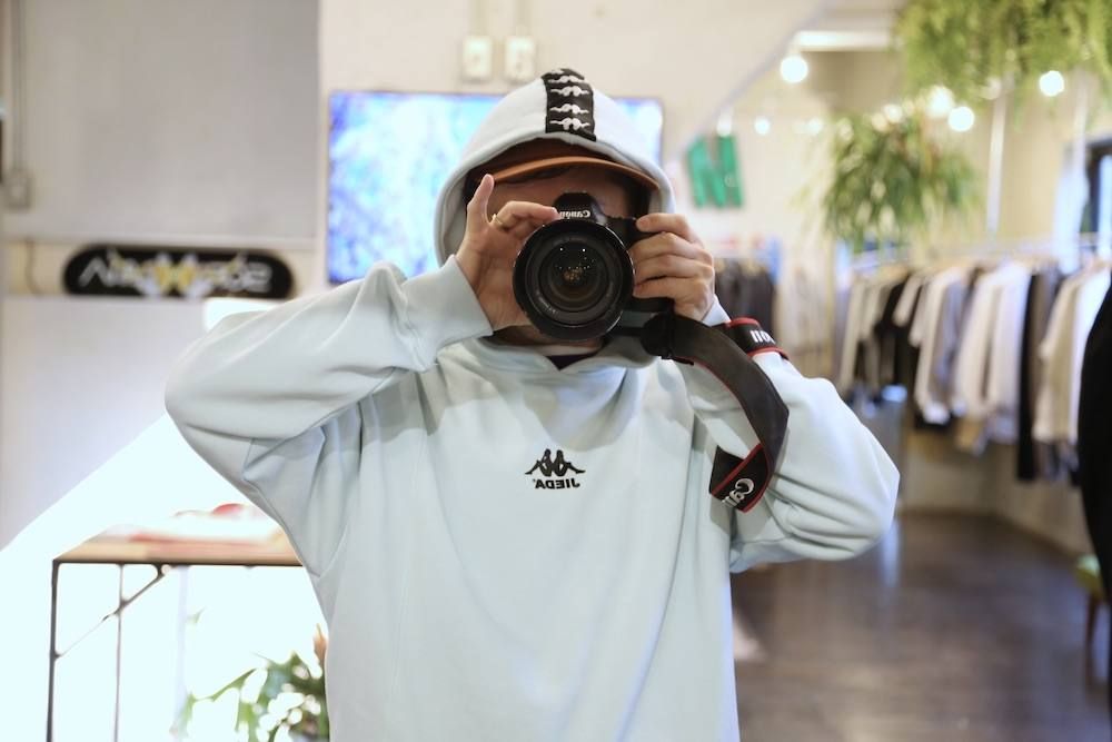 JieDa×Kappa SWICHING HOODIE"SAX"Mix style.2020.4.8.