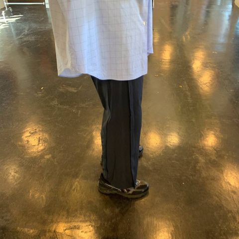 YOKE 2020SS 新作 WIDE & STRAIGHT  PANTS"NAVY"style.2020.4.4
