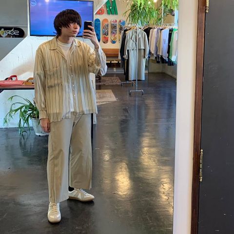 YOKE 2020SS 新作 WIDE & STRAIGHT  PANTS"BEIGE"style.2020.4.4