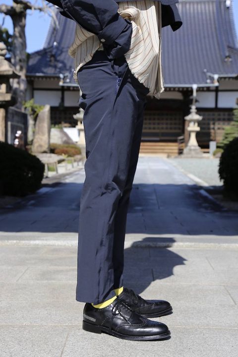 YOKE WIDE&STRAIGHT PANTS"NAVY"スタイル.2020.4.6.