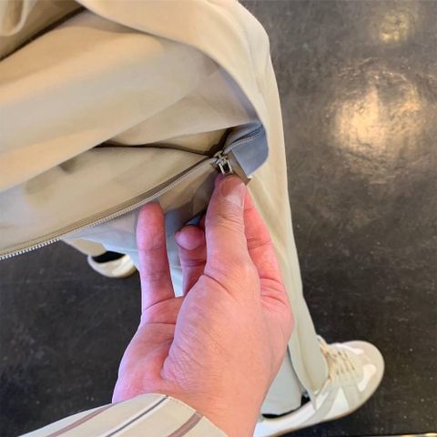 YOKE 2020SS 新作 WIDE & STRAIGHT  PANTS"BEIGE"style.2020.4.4