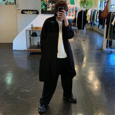 Yohji Yamamoto pour Homme 2020 S/S W-ZIPロングB環縫いシャツ スタイル .2020.4.18.