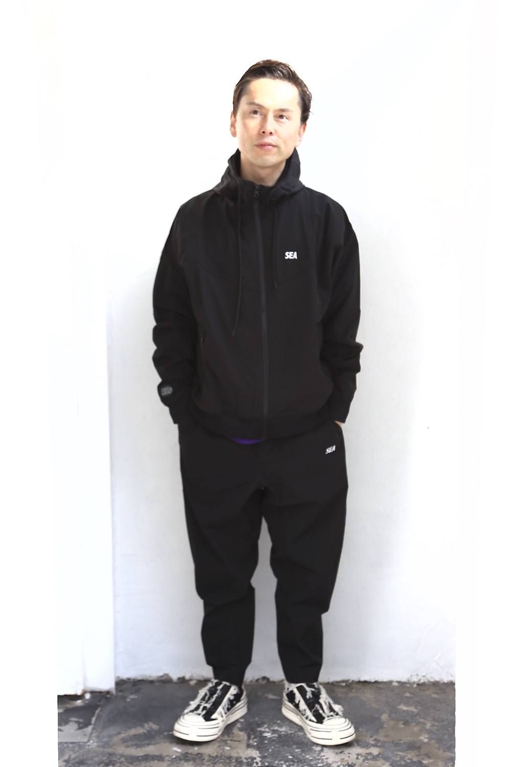 WIND AND SEA HOODED ZIP-UP JACKET(TR)&NYLON PANTS(TR)セットアップ 