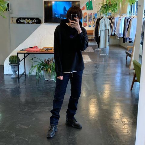 JieDa SWICHING HOODIE"BLACK"Style.2020.4.12.