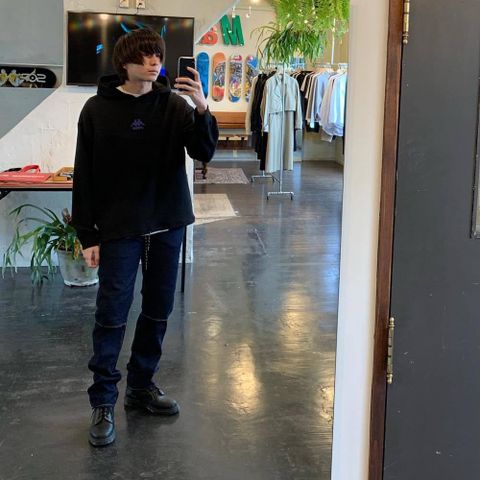 JieDa SWICHING HOODIE"BLACK"Style.2020.4.12.