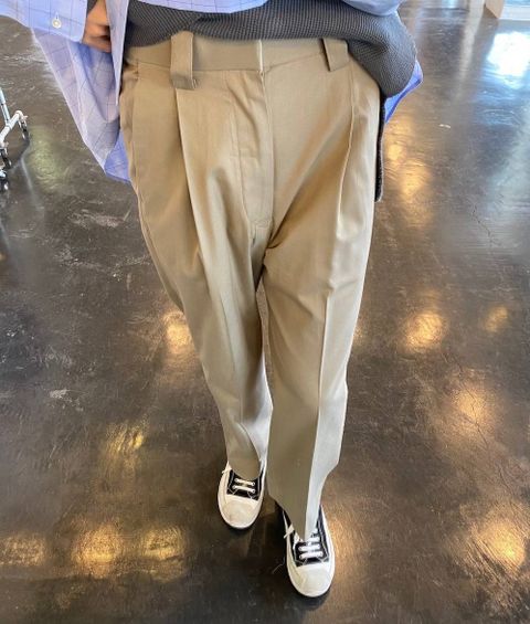 Graphpaper Thomas Mason Oversized B.D Shirt"BLUE CH"Style.2020.4.20.