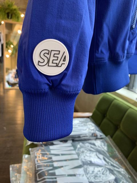 WIND AND SEA HOODED ZIP-UP JACKET(TR)"BLUE"スタイル