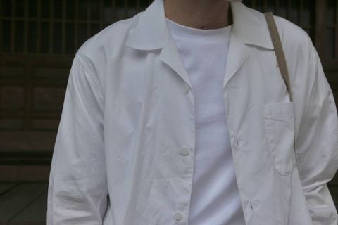 Yohji yamamoto 開襟シャツ スタイル.2020.4.26