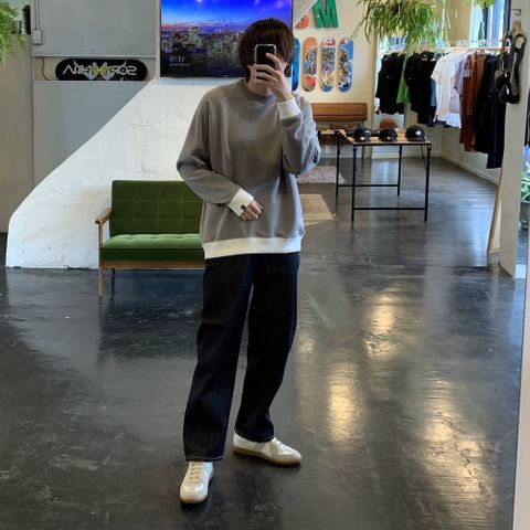Graphpaper "LOOPWHEELER" for Graphpape Raglan Sweat (GU201-70170)Style.2020.4.19.