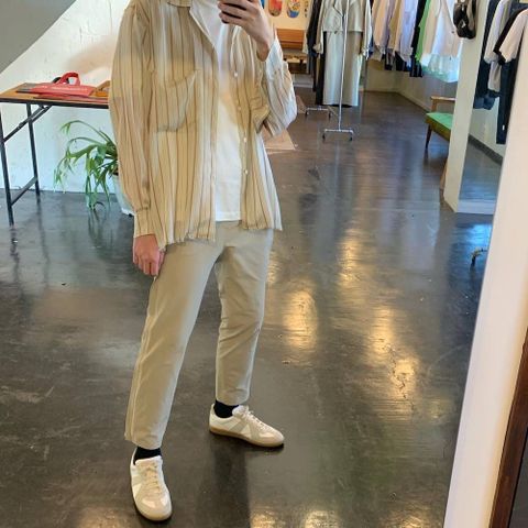 YOKE 2020SS 新作 WIDE & STRAIGHT  PANTS"BEIGE"style.2020.4.4