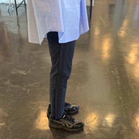 YOKE 2020SS 新作 WIDE & STRAIGHT  PANTS"NAVY"style.2020.4.4