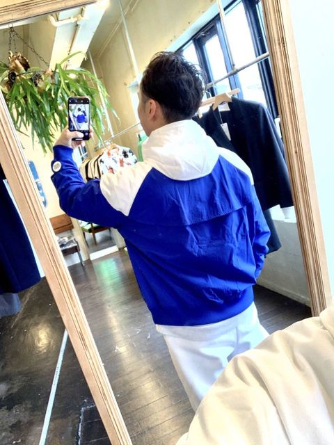 WIND AND SEA HOODED ZIP-UP JACKET(TR)"BLUE"スタイル
