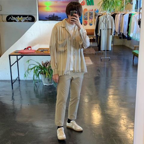 YOKE 2020SS 新作 WIDE & STRAIGHT  PANTS"BEIGE"style.2020.4.4