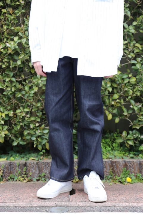 Graphpaper Thomas Mason Oversized B.D Shirt"BLACK ST"(GM201-50028) style.2020.4.11.