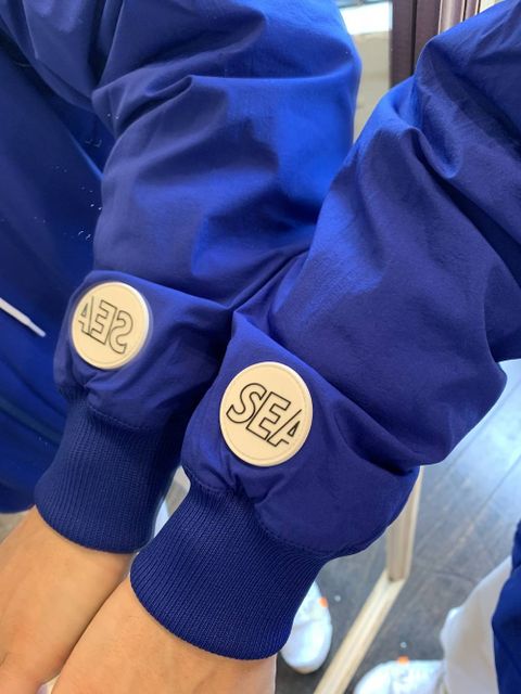 WIND AND SEA HOODED ZIP-UP JACKET(TR)"BLUE"スタイル