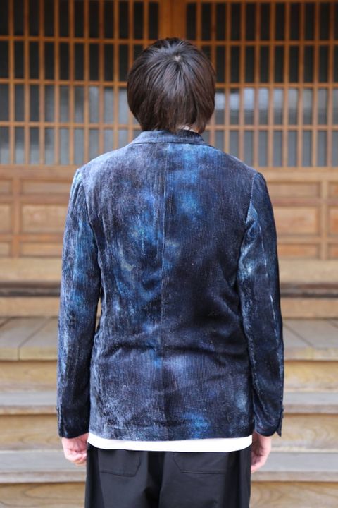 Yohji Yamamoto pour Homme 2020 S/S  ヨウジヤマモト×画家・内田すずめ N-ベルベット女ノ裏通リJACKET style.2020.4.3.