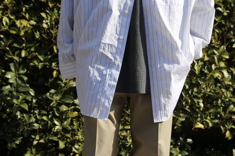 YOKE 1TUCK EASY TAPERED PANTS"KHAKI"Style.2020.4.6.
