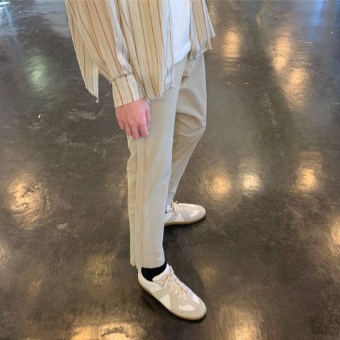 YOKE 2020SS 新作 WIDE & STRAIGHT  PANTS"BEIGE"style.2020.4.4