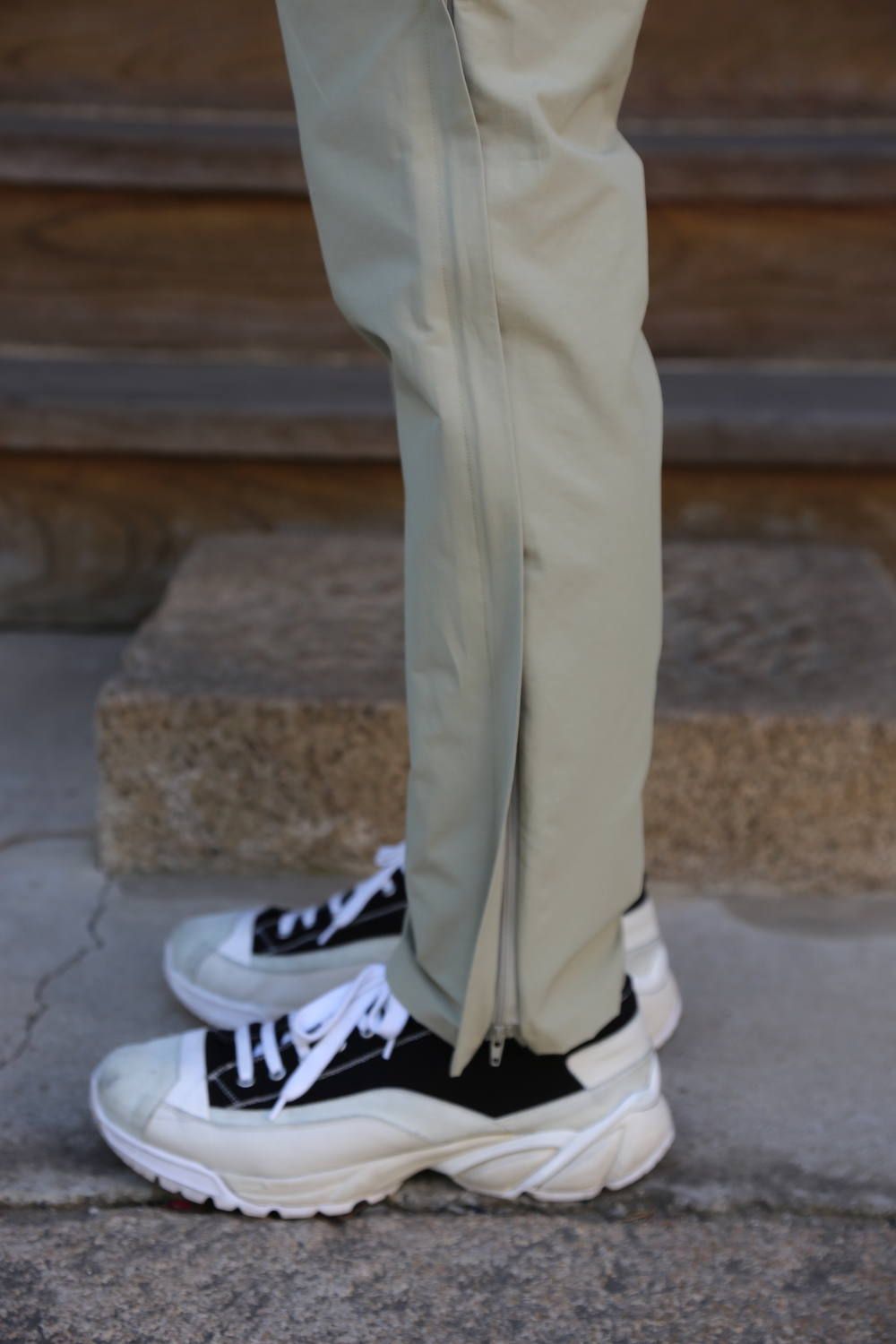 YOKE WIDE&STRAIGHT PANTS"BEIGE"Style.2020.4.5.