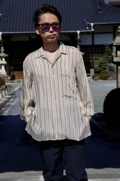 YOKE WIDE&STRAIGHT PANTS"NAVY"スタイル.2020.4.6.