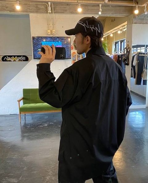 yohji yamamoto 9FORTY Yohji Yamamoto SS20 シグネチャーロゴ ライトサイド"BLACK"Style.4.20.